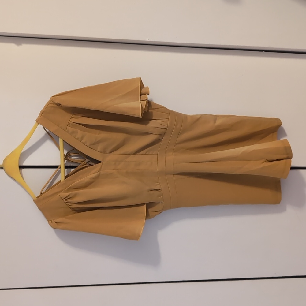 Mustard gold romper